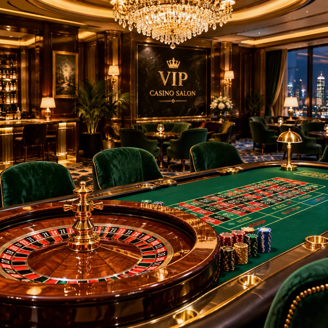 Casino night with hosts